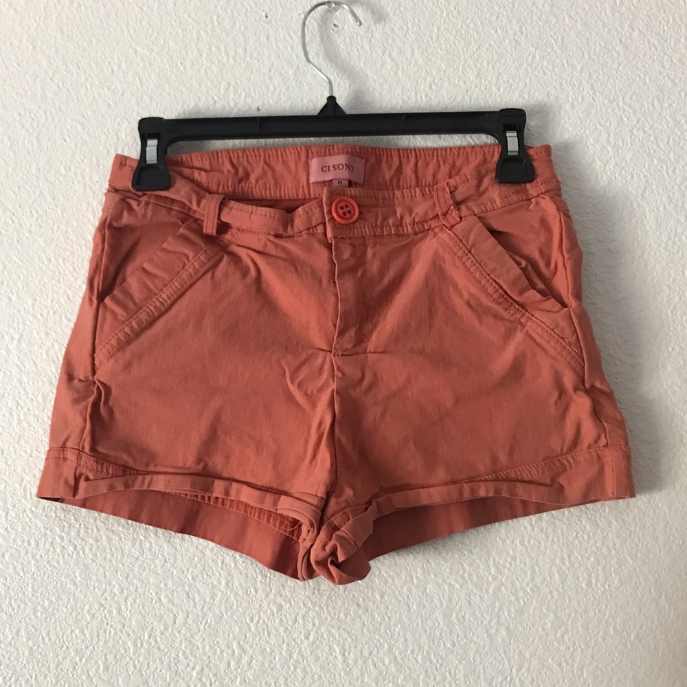Women’s Medium Orange Shorts Stretch